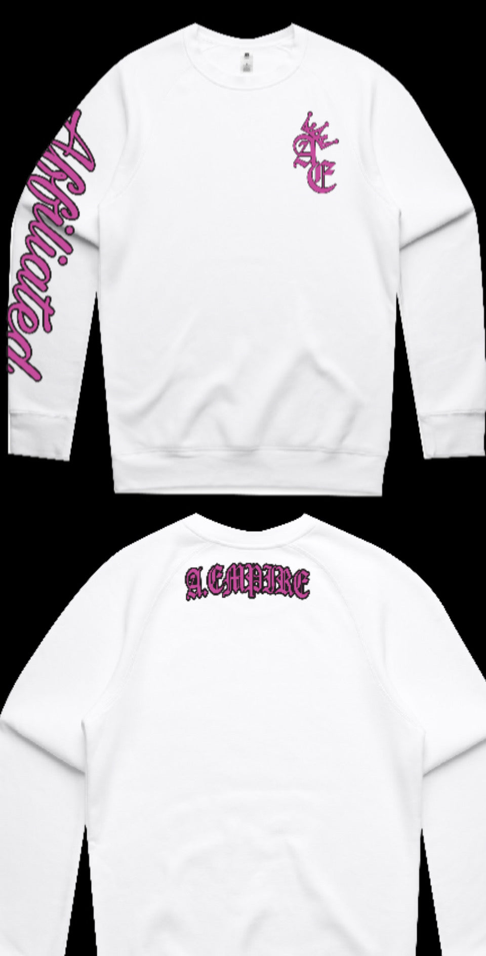 AFFILIATED - script sleeve crewneck jumper
