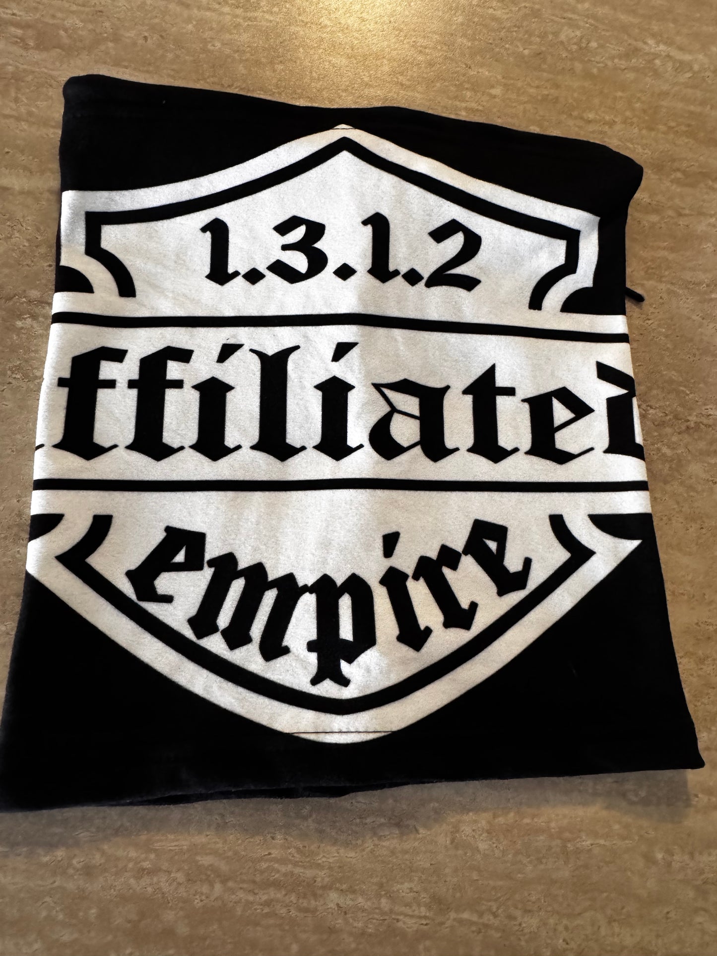 Affiliated 1312 logo and no comment thick thermal face masks