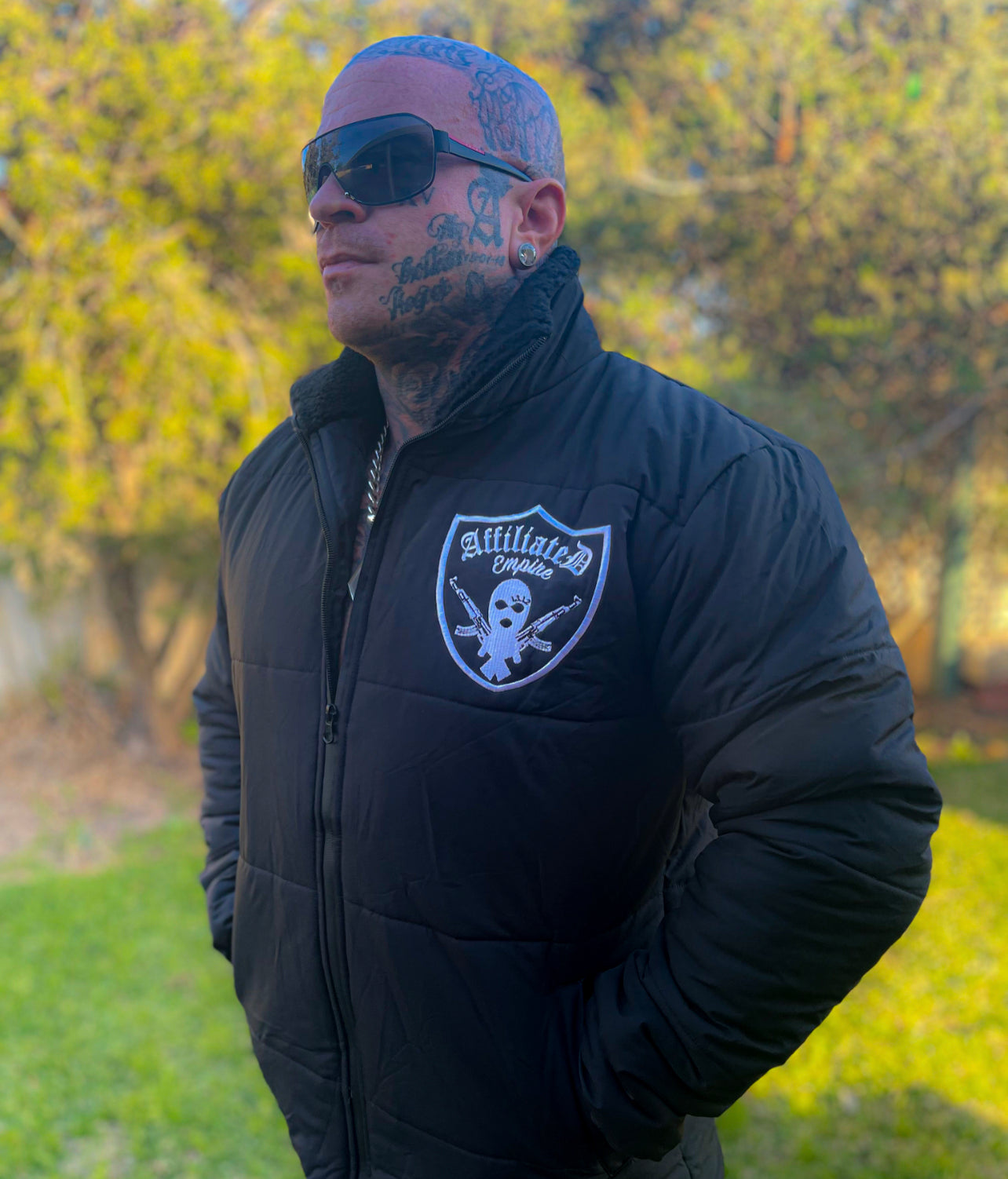AE Embroidered Puffer Jacket ( AVAILABLE IN COOPS CUSTOM CYCLES)
