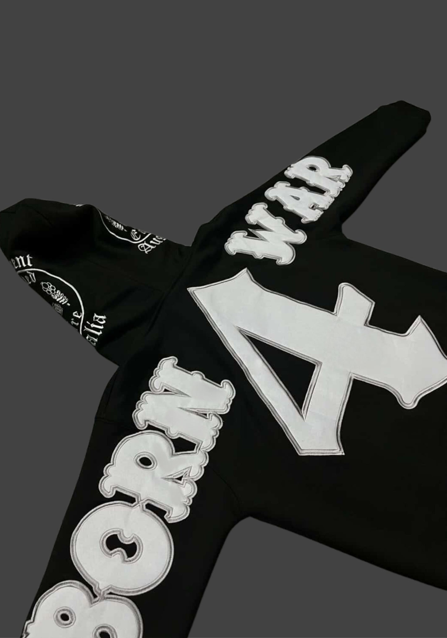 Born For War Embroidered Hoodie