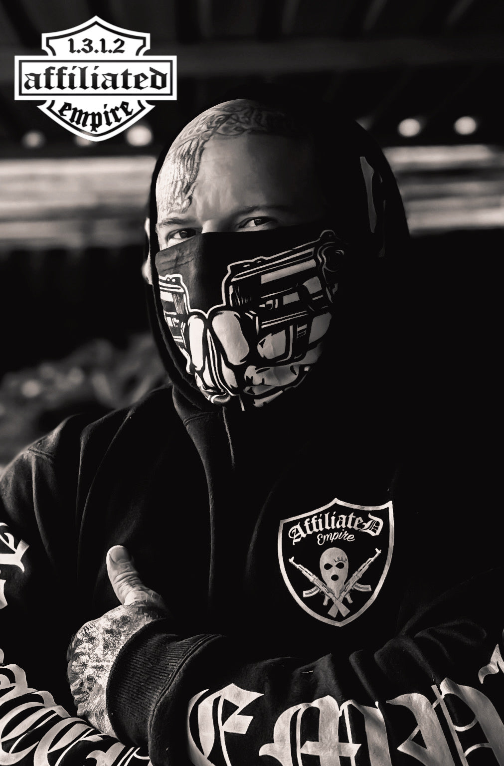 Affiliated thick thermal face masks 4x different styles / logos