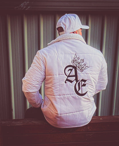 AE White Thermal Puffer Jacket