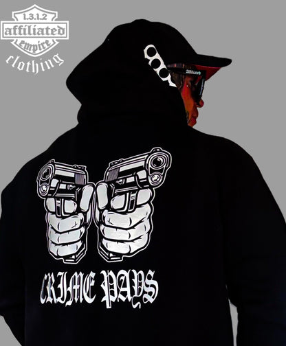 Unisex Crime Pays Hoodie