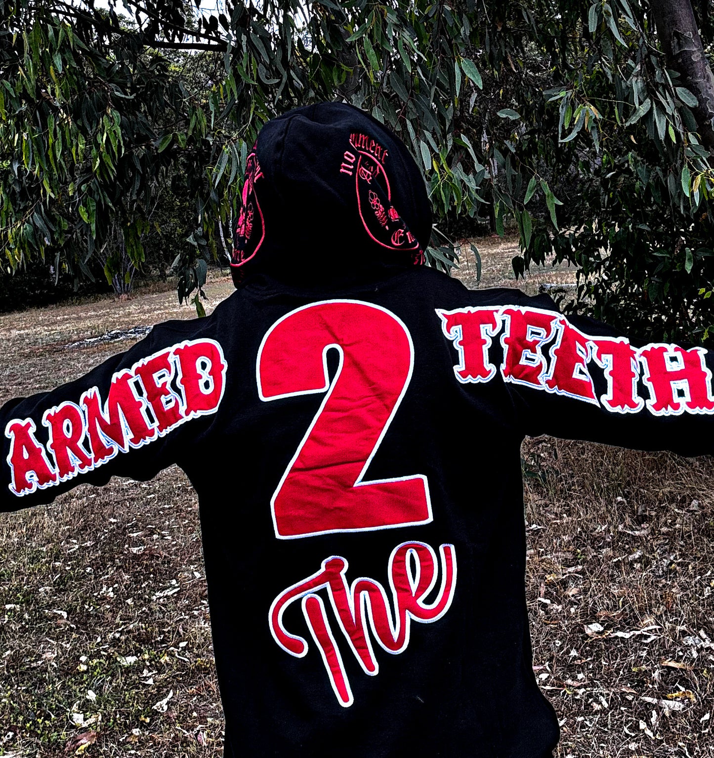 Armed 2 The Teeth Embroidered Hoodie