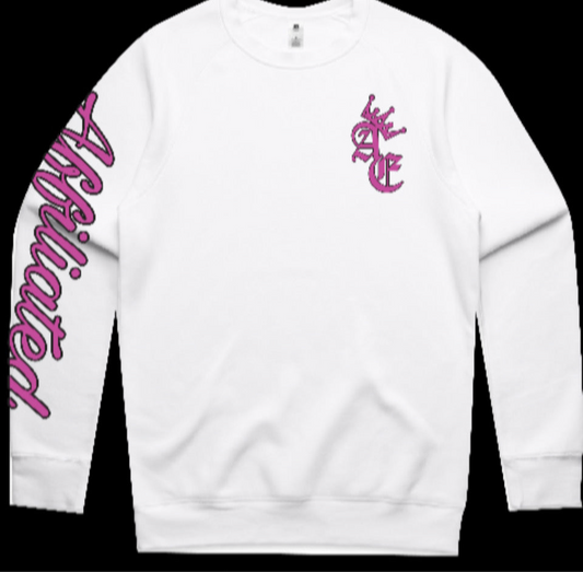 AFFILIATED - script sleeve crewneck jumper