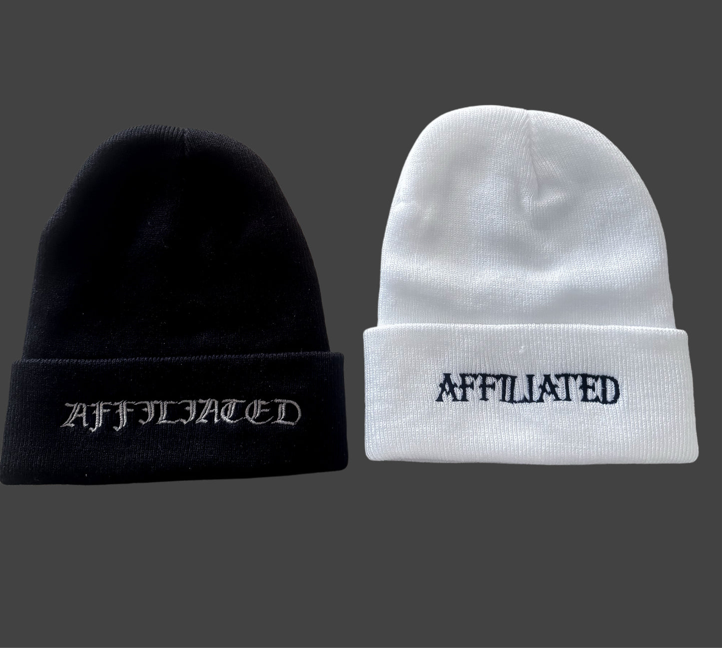 AFFILIATED - embroidery -  warm cotton beanies.