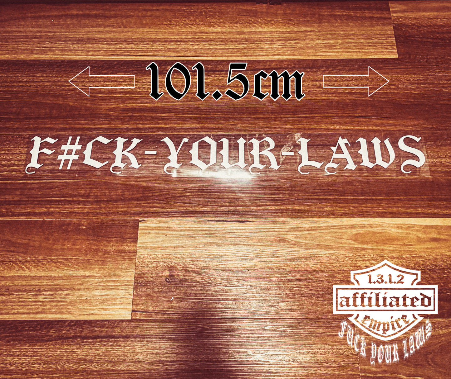 AFFILIATED EMPIRE and FYL - car banner window stickers / decals.