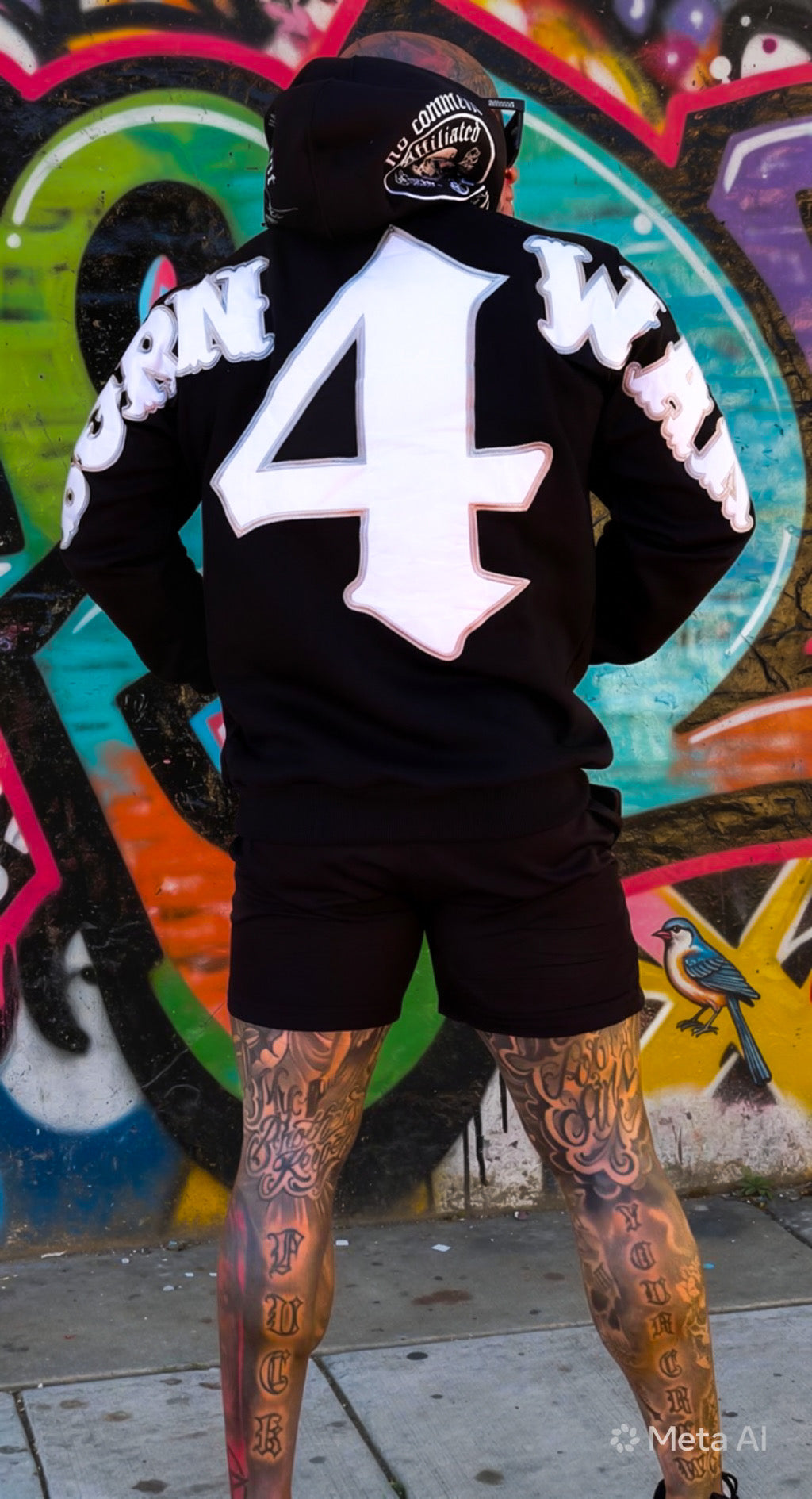 Born For War Embroidered Hoodie