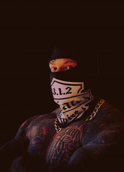 Affiliated face masks / balaclavas - double handgun logo / 1312 logo / FYL logo.