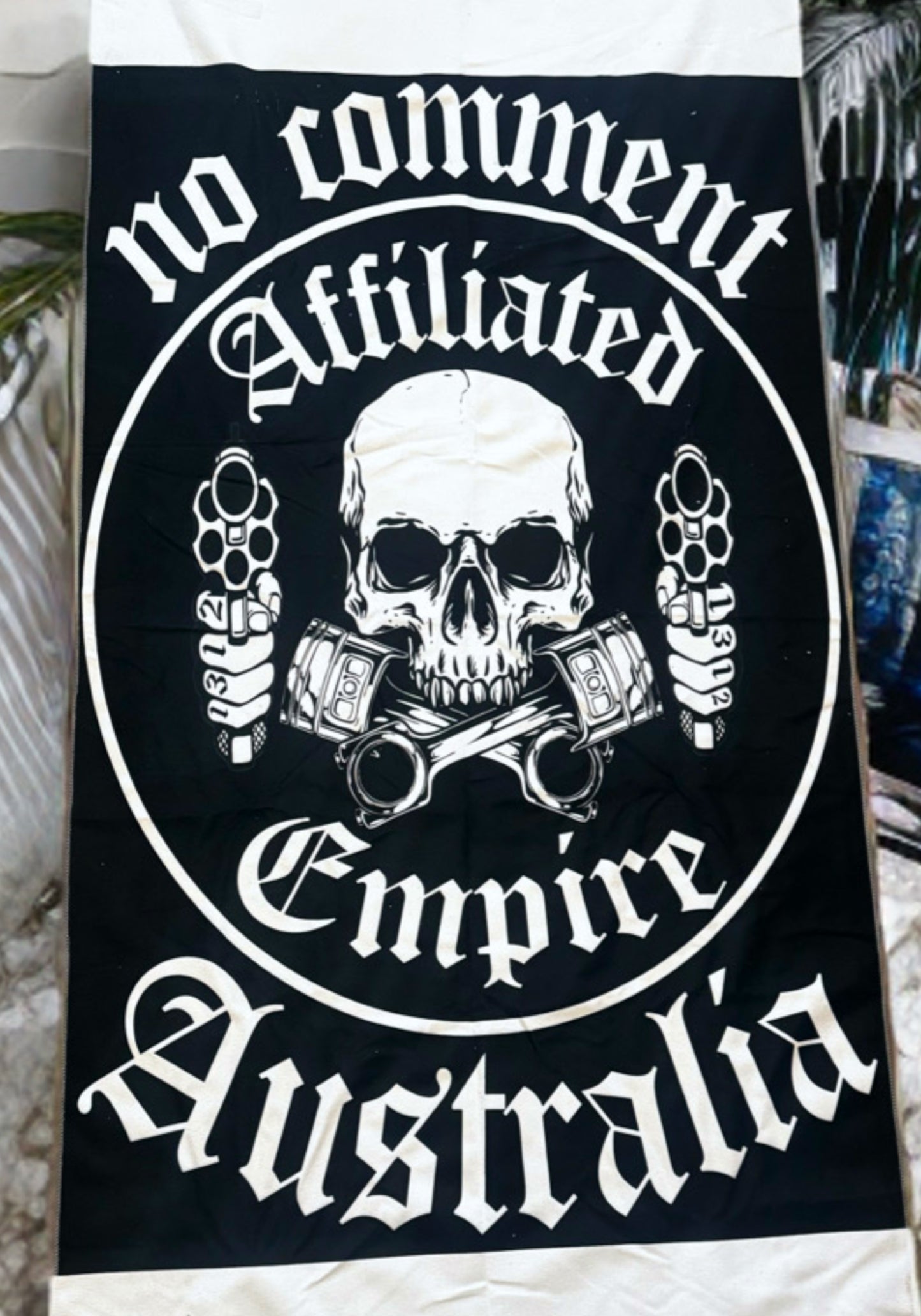 Affiliated - no comment / 187 tattoo girl / 1312 revolver - beach towels.