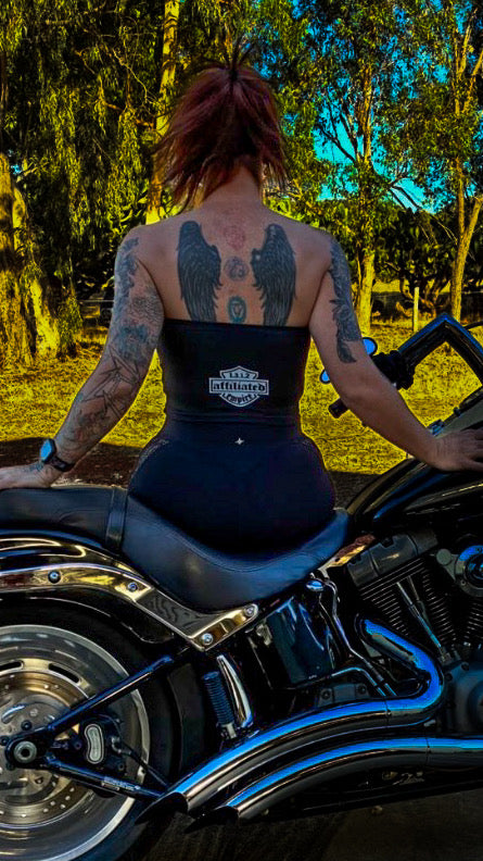 Affiliated bandana pattern - women’s 1312 logo boob tube.