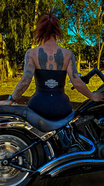 Affiliated bandana pattern - women’s 1312 logo boob tube.