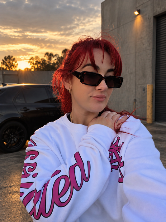 AFFILIATED - script sleeve crewneck jumper