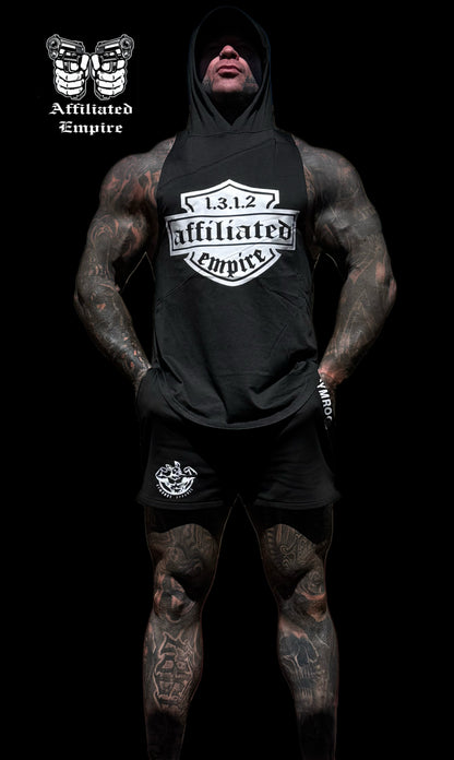 1312 - Hooded gym tank tops.