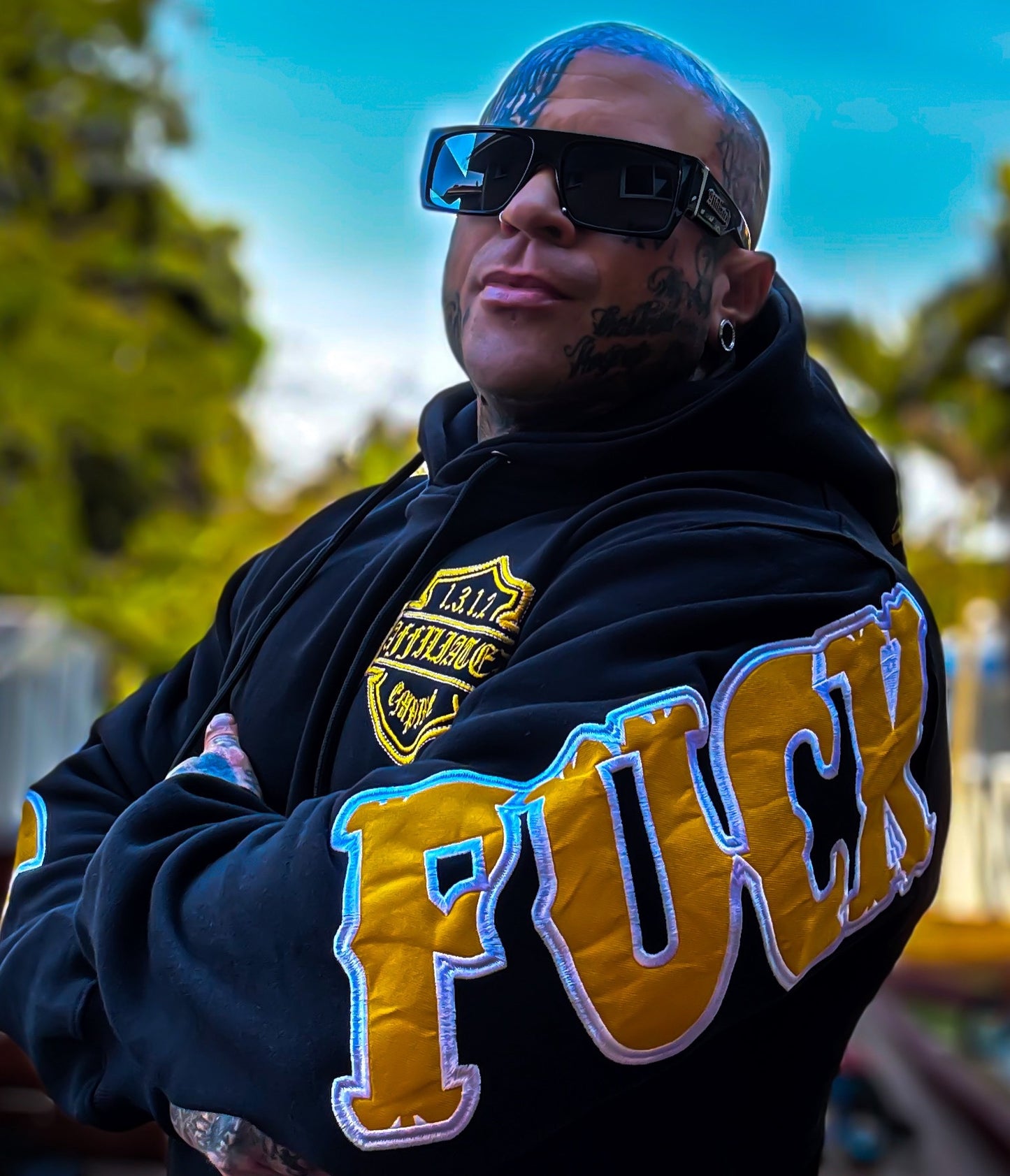 F*ck Your Laws Embroidered Hoodie