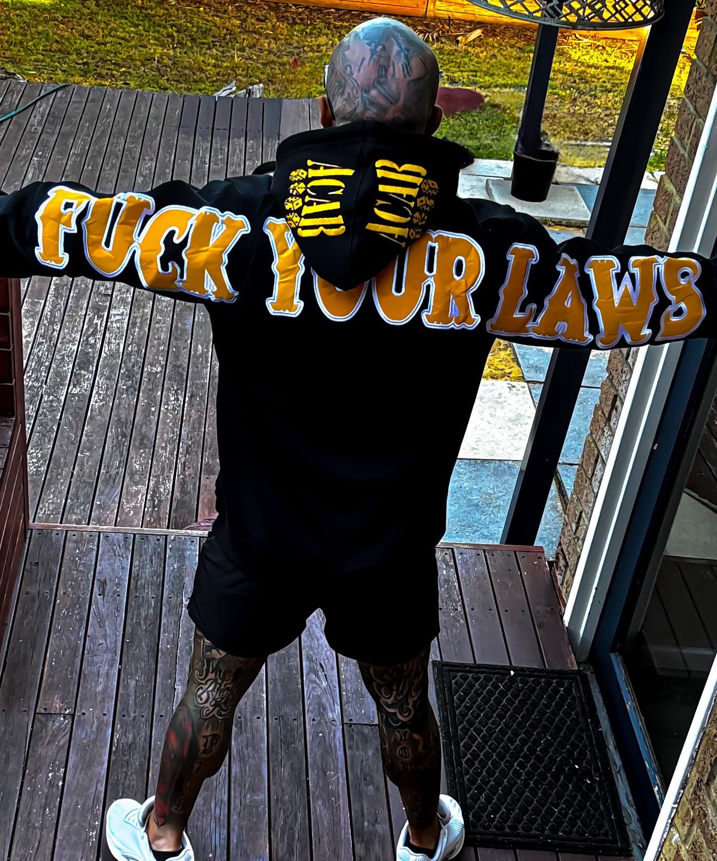 F*ck Your Laws Embroidered Hoodie