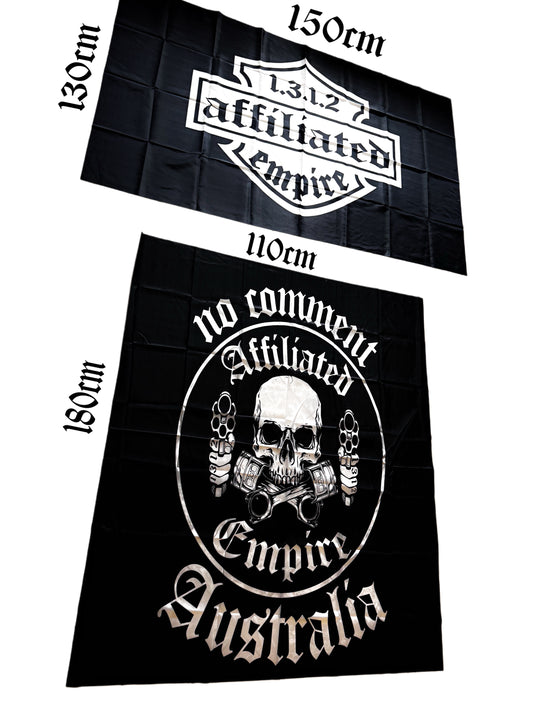 Affiliated Empire - no comment / 1312 logo / FYL / tattoo girl - wall flags