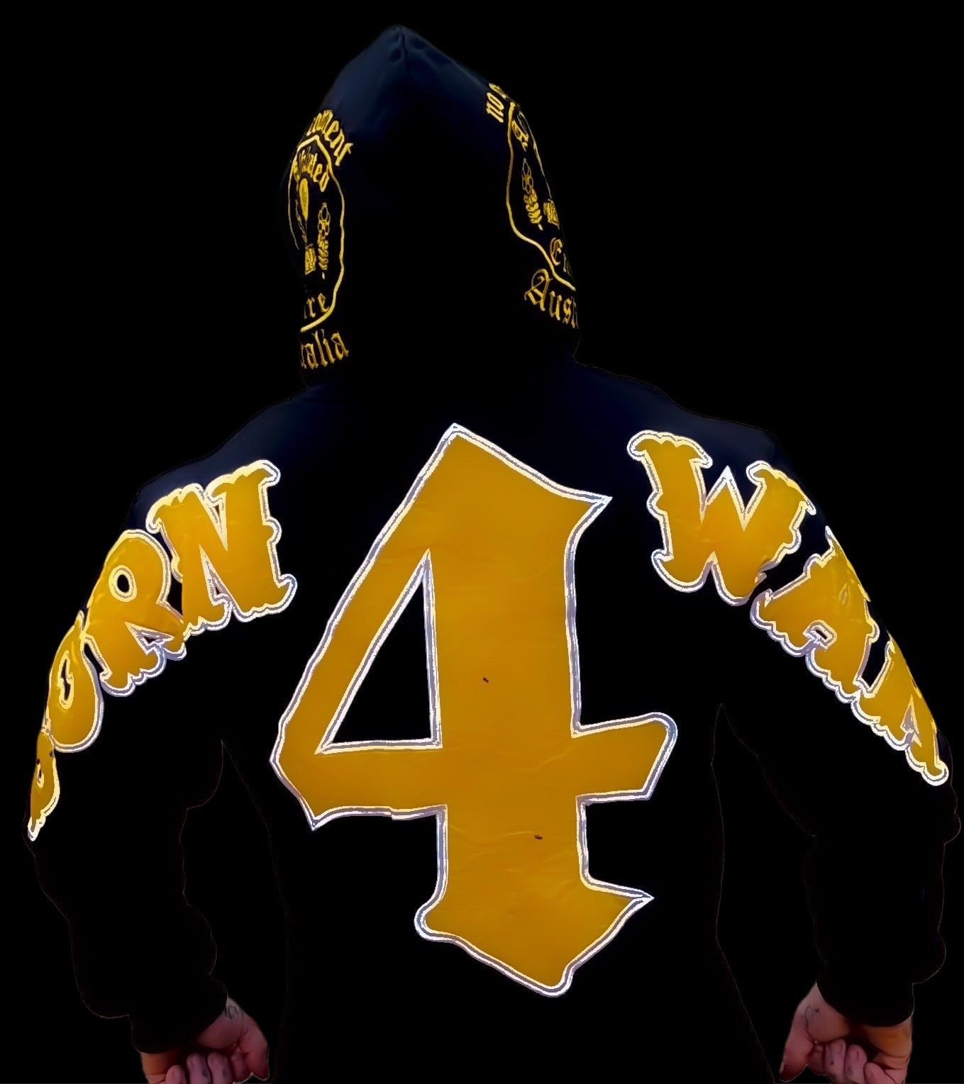 Born For War Embroidered Hoodie